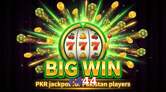 Big win animation on C444 slot game